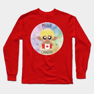 Proud to be Canadian (Sleepy Forest Creatures) Long Sleeve T-Shirt